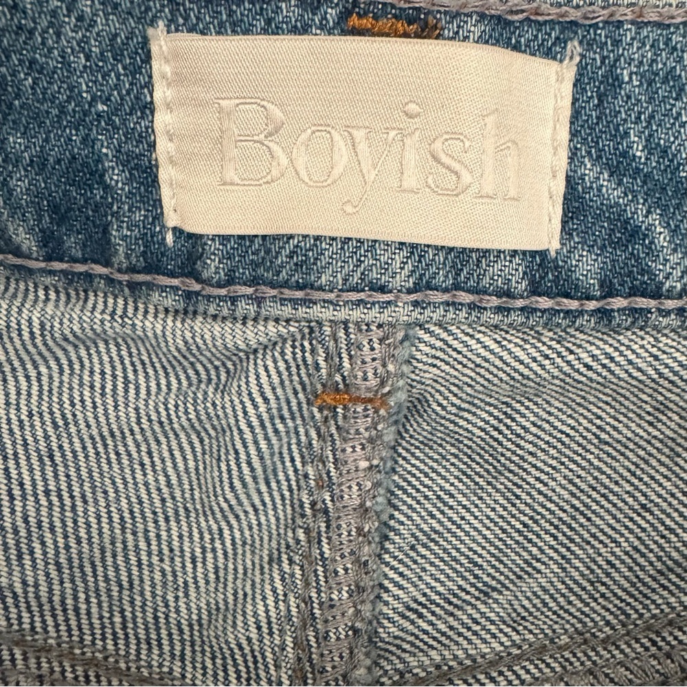 Boyish The Tommy Stretch High Rise Straight Jeans In Eternal Sunshine Size 27 - Picture 8 of 10
